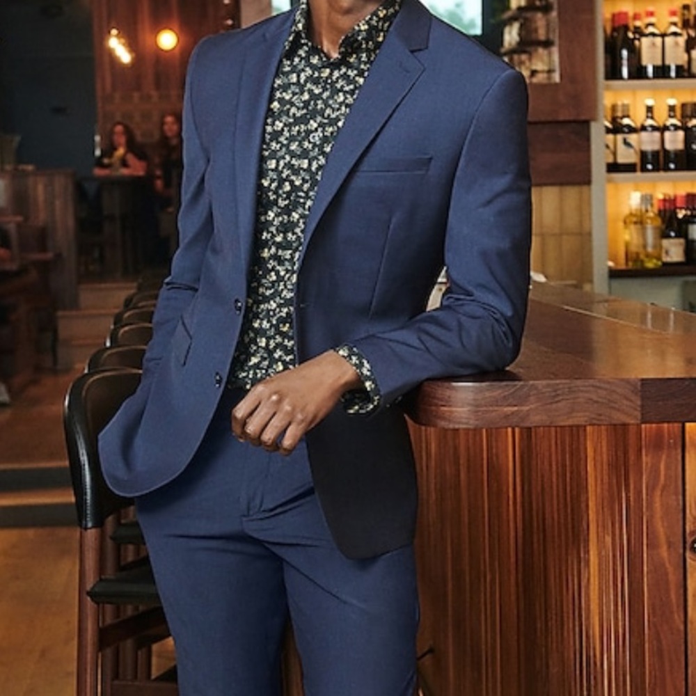 Express Navy Suit Jacket